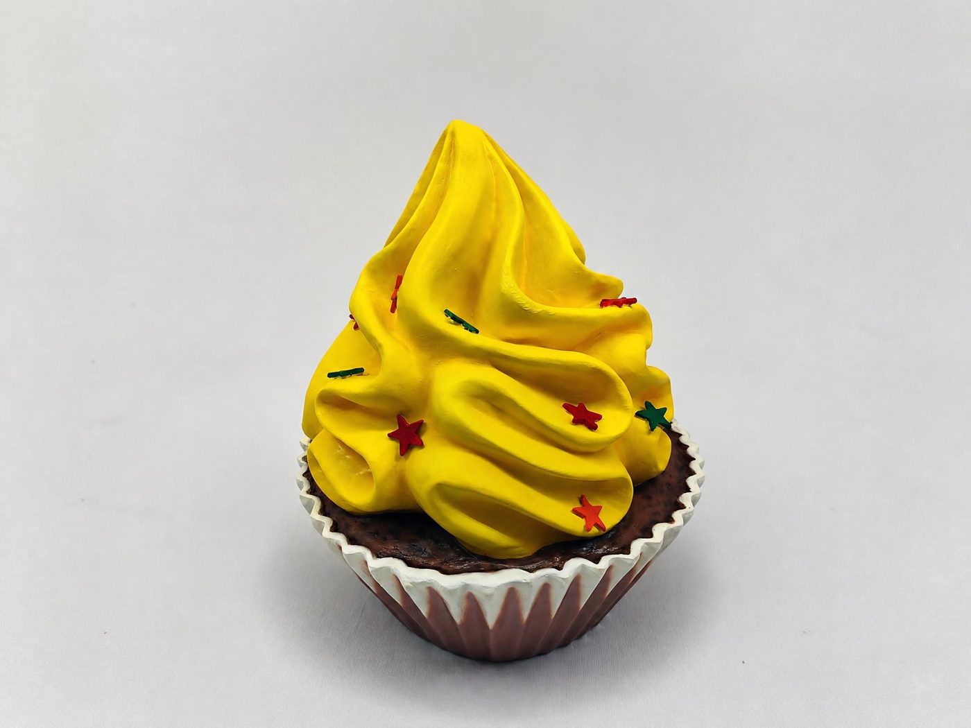 Cupcake Jaune en résine