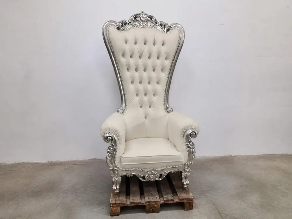Décoration-Événement_Trône du Père Noël Gris