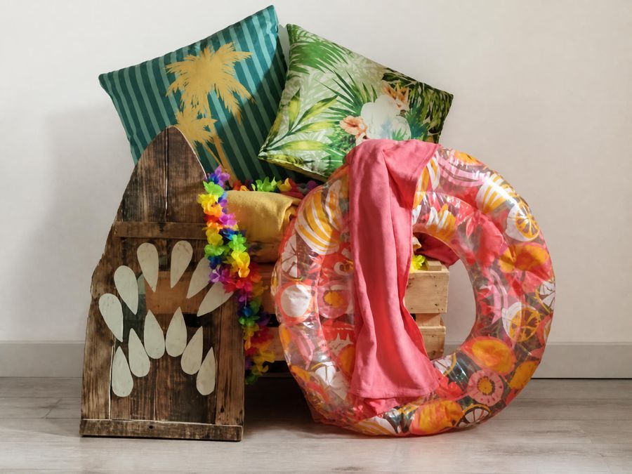 Décoration tropicale et plage pour summer party